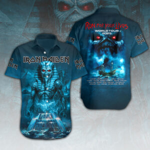 Iron Maiden Short Sleeve Button-Down Shirt – HOATT 11777.1