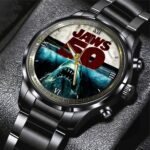 Jaws Black Stainless Steel Watch - GNE NEW320