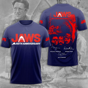 Jaws 50th Anniversary 2025 3D Apparel - TMTHU557
