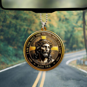 Christian Custom Shape 2-Side Printed Acrylic Car Ornament - TMTHU301