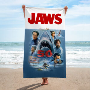 Jaws Rectangle Beach Towel - HOATT 11107
