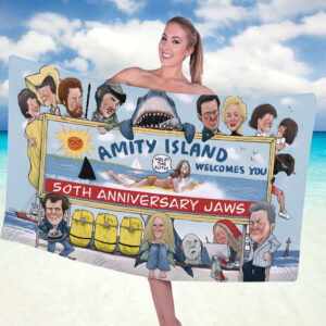 Jaws Rectangle Beach Towel - TANTN 12529
