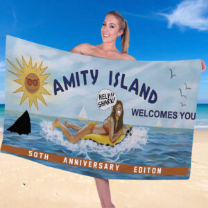 Jaws Rectangle Beach Towel - TANTN 12877