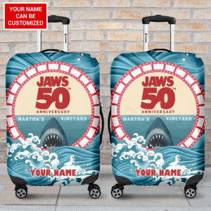 Personalized Jaws Luggage Cover - TANTN 12542