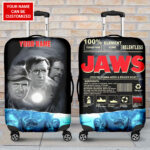 Personalized Jaws Luggage Cover - TANTN 13344