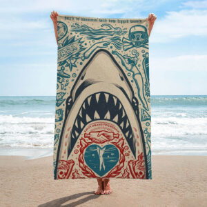 Jaws Rectangle Beach Towel - MAITM 12215