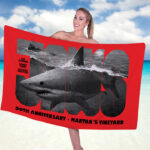 Jaws Rectangle Beach Towel - TANTN 14186