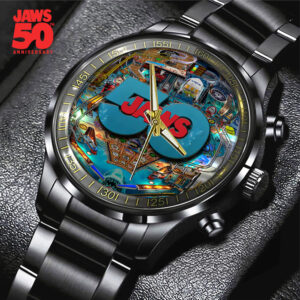 Jaws Black Stainless Steel Watch - TANTN 14189