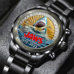 Jaws Black Stainless Steel Watch - TANTN 12258