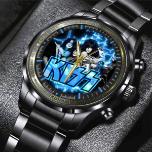 KISS Black Stainless Steel Watch - GNE 2657