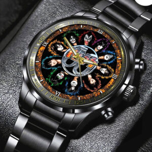 KISS Black Stainless Steel Watch - GNE NEW08