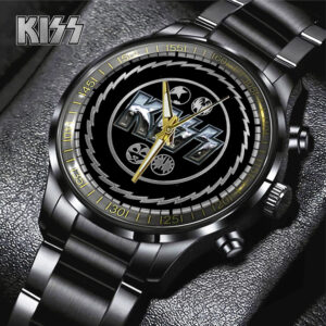 KISS Black Stainless Steel Watch - GNE 656