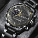 KISS Black Stainless Steel Watch - HOATT 5627