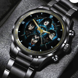 KISS Black Stainless Steel Watch - HOATT 9123