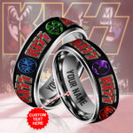 Personalized Kiss Band Custom Alloy Ring - MAITM 11963