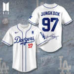 Los Angeles Dodgers x BTS Jungkook 2025 Baseball Jersey - TANTN15643