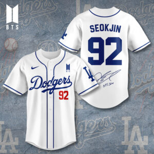 Los Angeles Dodgers x BTS Seokjin 2025 Baseball Jersey - TANTN15644