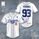 Los Angeles Dodgers x BTS Yoongi 2025 Baseball Jersey - TANTN15645