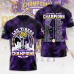 LSU Tigers Baseball 2025 National Champions 3D Apparel – MAITM 11845
