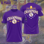 LSU Tigers Baseball 2025 National Champions 3D Apparel – TANTN 14093