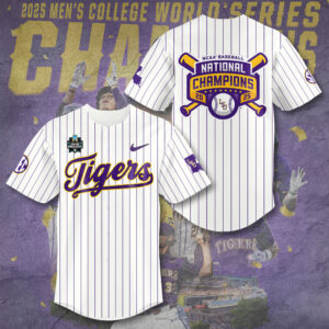 LSU Tigers Baseball Baseball Jersey - TANTN 14022