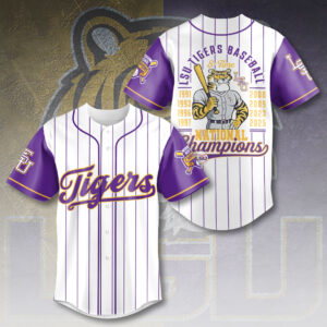 LSU Tigers Baseball Baseball Jersey - HOATT 11544