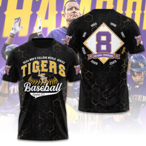 LSU Tigers Baseball 2025 National Champions 3D Apparel - GNE 3872