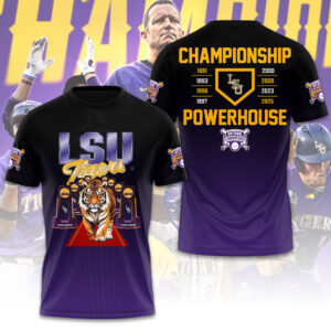 LSU Tigers Baseball 2025 National Champions 3D Apparel - GNE 3909