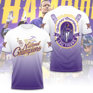 LSU Tigers Baseball 2025 National Champions 3D Apparel - GNE 3910