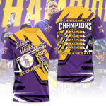 LSU Tigers Baseball 2025 National Champions 3D Apparel – GNE 3933