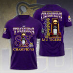 LSU Tigers Baseball 2025 National Champions 3D Apparel – HOATT 11444