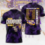 LSU Tigers Baseball 2025 National Champions 3D Apparel – MAITM 11774