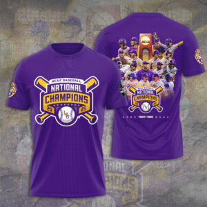 LSU Tigers Baseball 2025 National Champions 3D Apparel - GNE 3810
