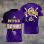 LSU Tigers Baseball 2025 National Champions 3D Apparel – TANTN 13920