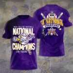 LSU Tigers Baseball 2025 National Champions 3D Apparel – TANTN 13921