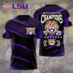 LSU Tigers Baseball 2025 National Champions 3D Apparel – TANTN 13923