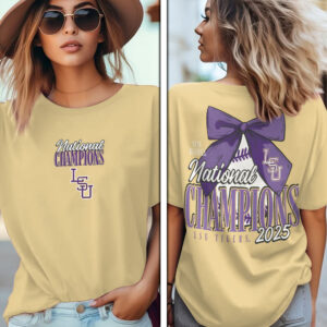 LSU Tigers Baseball 2025 National Champions 3D Apparel - GNE 3838