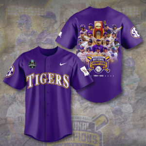 LSU Tigers Baseball Baseball Jersey - TANTN 13924