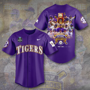 LSU Tigers Baseball Baseball Jersey - TANTN 13889