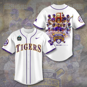LSU Tigers Baseball Baseball Jersey - TANTN 13890