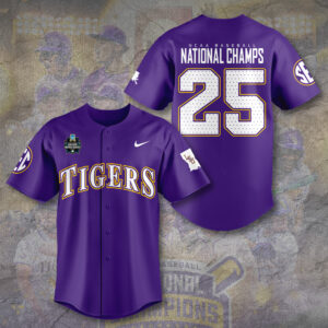 LSU Tigers Baseball Baseball Jersey - TANTN 13893