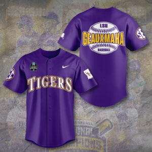 LSU Tigers Baseball Baseball Jersey - TANTN 14135