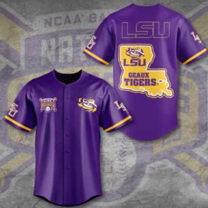 LSU Tigers Baseball Baseball Jersey - GNE 3929