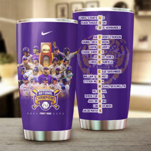 LSU Tigers Baseball Tumbler Cup - TANTN 13943
