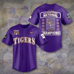 LSU Tigers Baseball Baseball Jersey - TANTN 14212