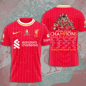 Liverpool FC 2024/25 Premier League Champions 3D Apparel – MAITM 10868