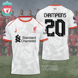 Liverpool FC 2024/25 Premier League Champions 3D Apparel – TANTN 12224
