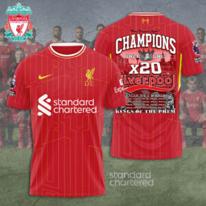 Liverpool FC 2024/25 Premier League Champions 3D Apparel – TANTN 12230