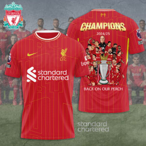 Liverpool FC 2024/25 Premier League Champions 3D Apparel – TANTN 12231