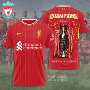 Liverpool FC 2024/25 Premier League Champions 3D Apparel – TANTN 12367